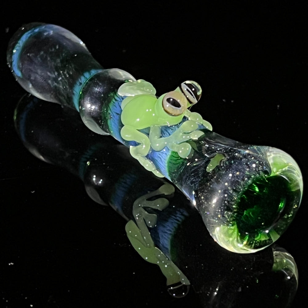 Frog Chillum Glass Pipe Beezy Glass   