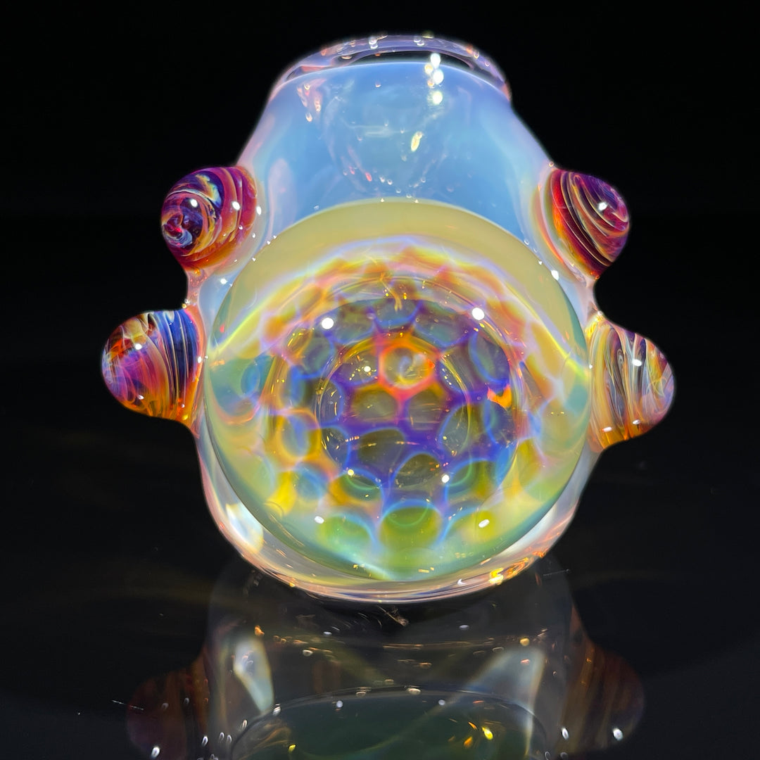 Fumed Honeycomb Hammer Glass Pipe Catfish Glass