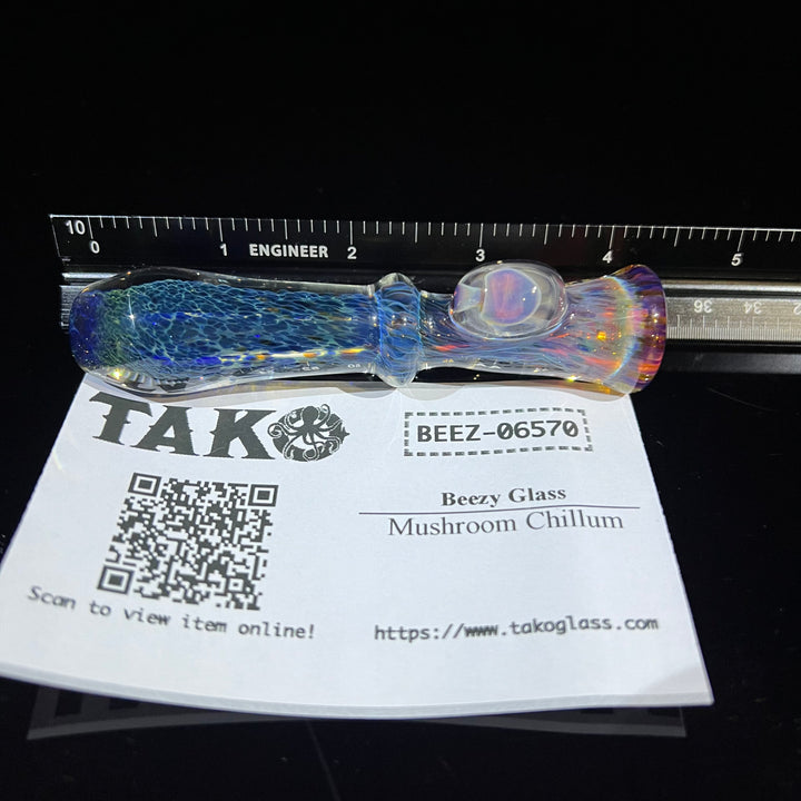 Mushroom Chillum Glass Pipe Beezy Glass   