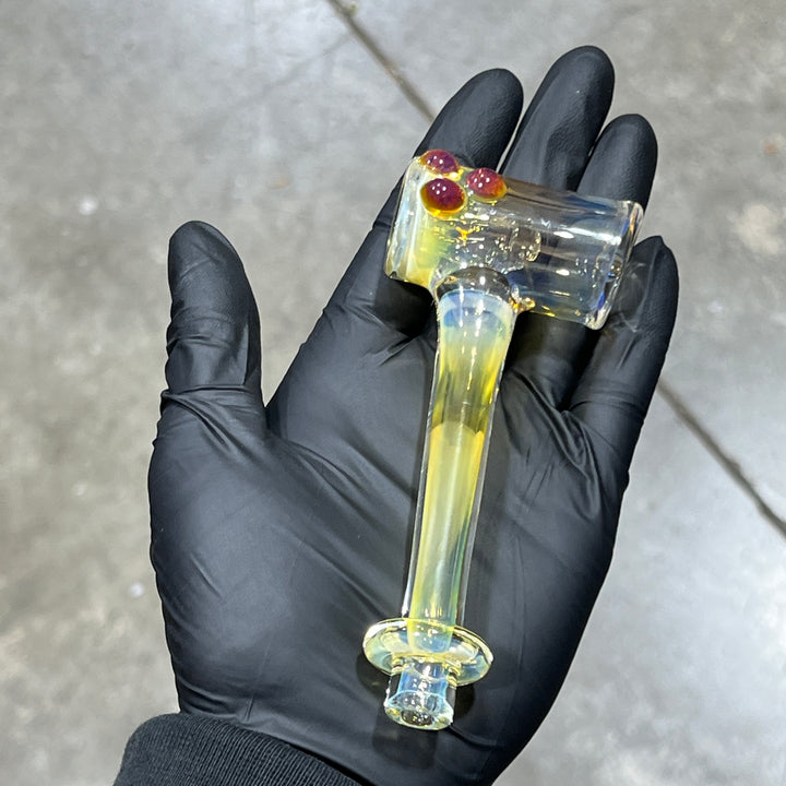 Silver Fumed Hash Hammer Glass Pipe KOP Glass   