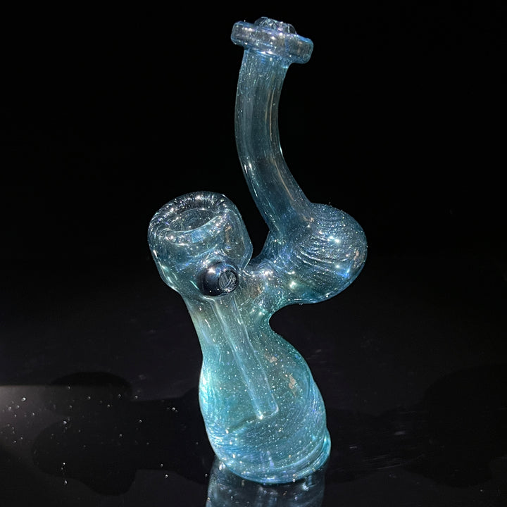 Unobtanium Bubbler with Blue Carb Glass Pipe Cose Glass   