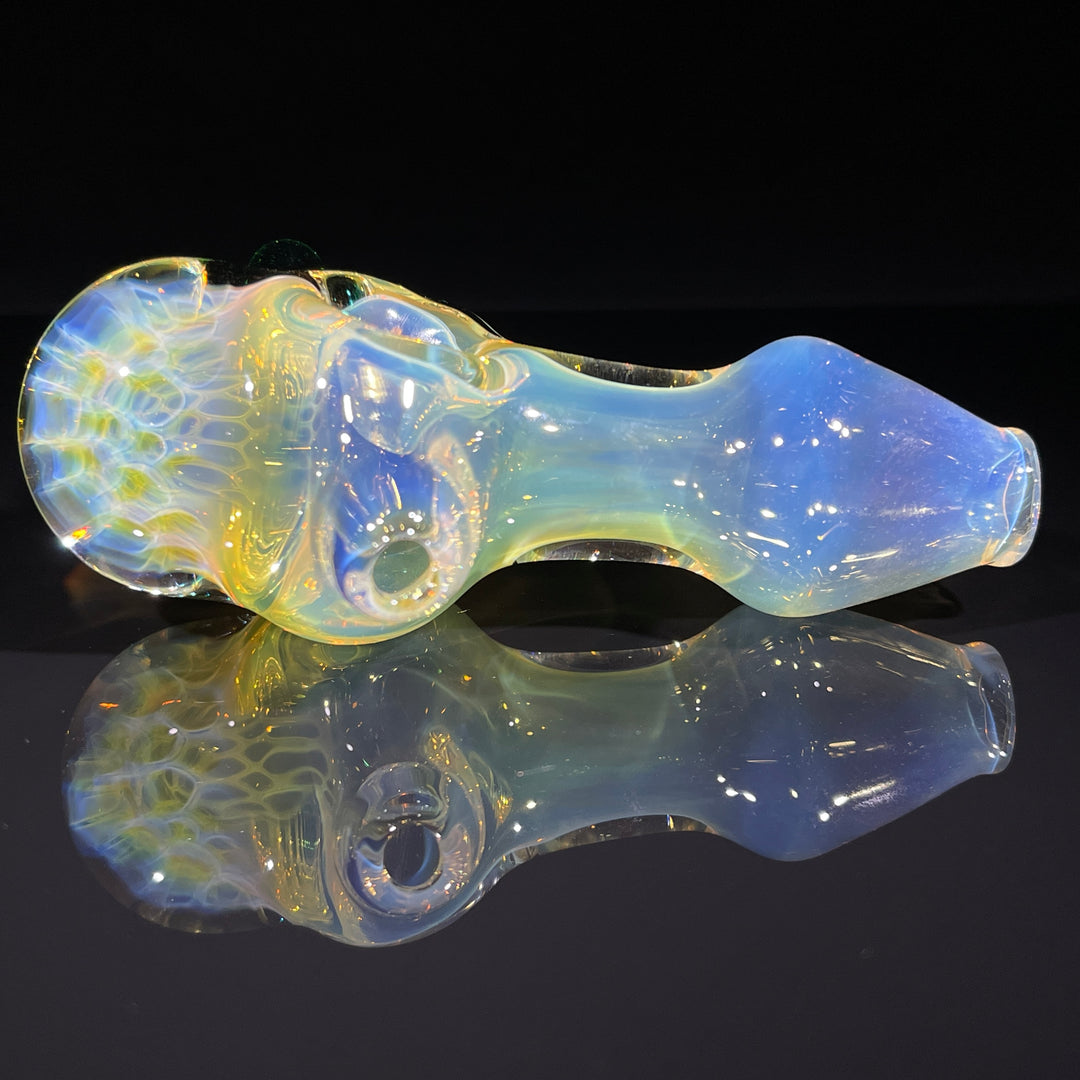 Fumed Honeycomb Spoon Glass Pipe Catfish Glass