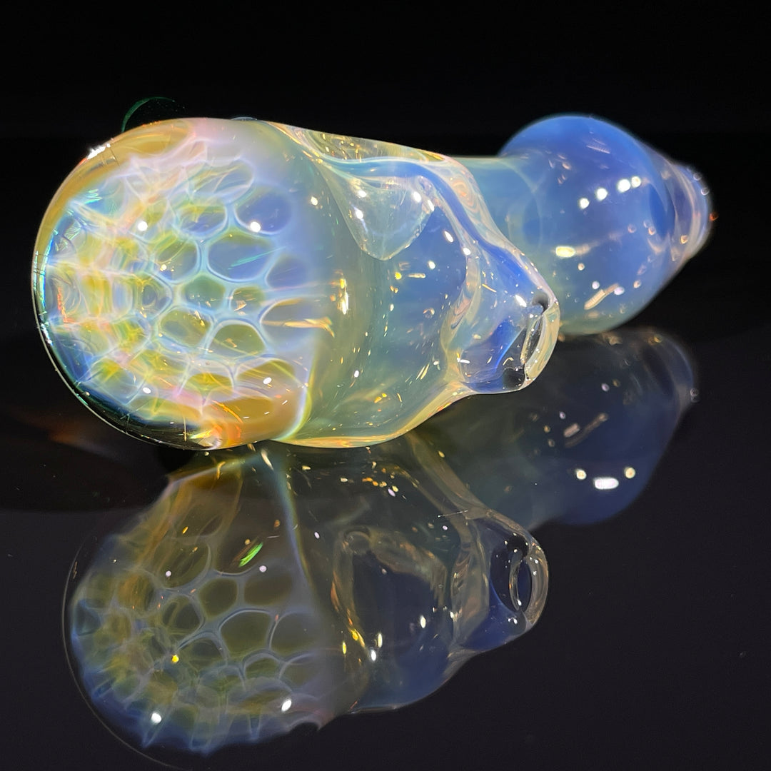 Fumed Honeycomb Spoon Glass Pipe Catfish Glass