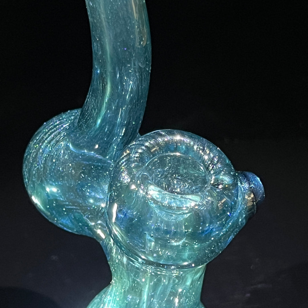 Unobtanium Bubbler with Blue Carb Glass Pipe Cose Glass   