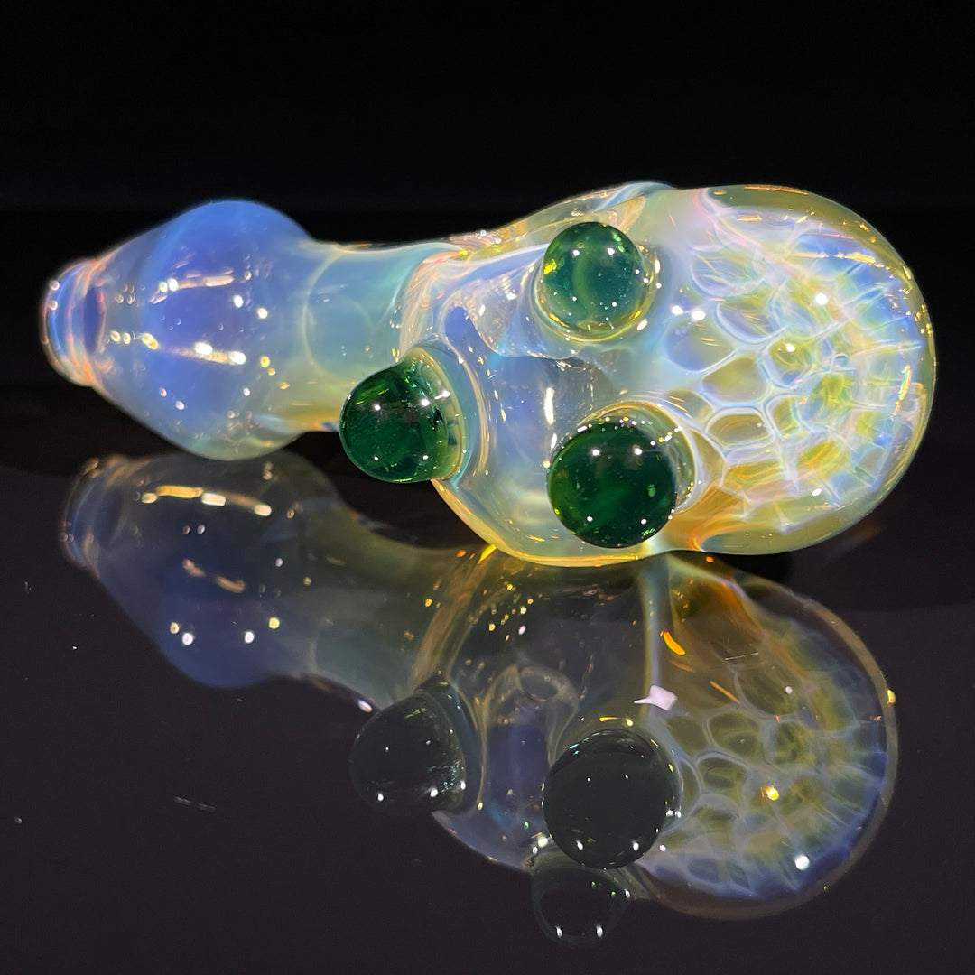 Fumed Honeycomb Spoon Glass Pipe Catfish Glass