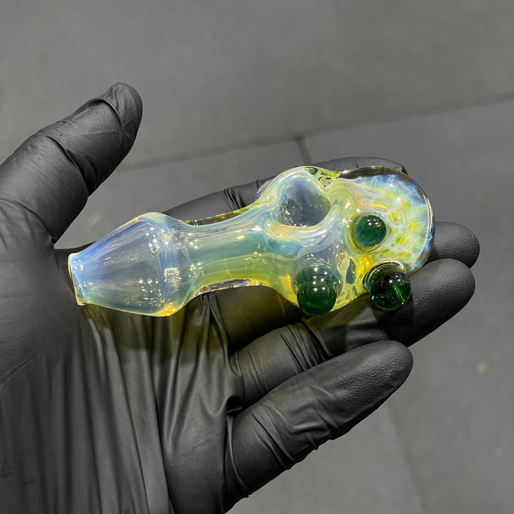 Fumed Honeycomb Spoon Glass Pipe Catfish Glass