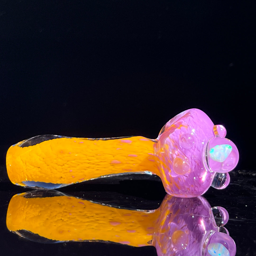 Atomic Tangerine Opal Pipe Glass Pipe Beezy Glass   