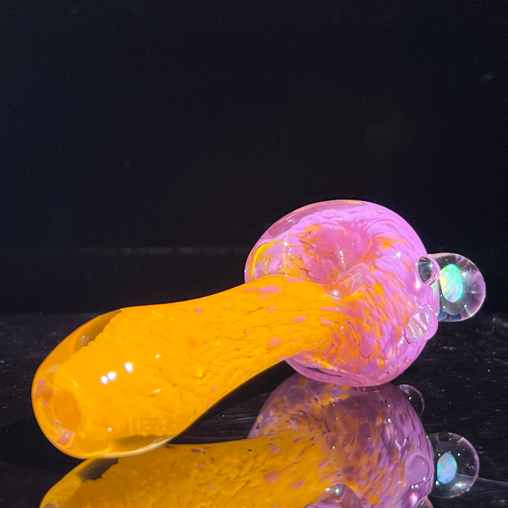 Atomic Tangerine Opal Pipe Glass Pipe Beezy Glass   