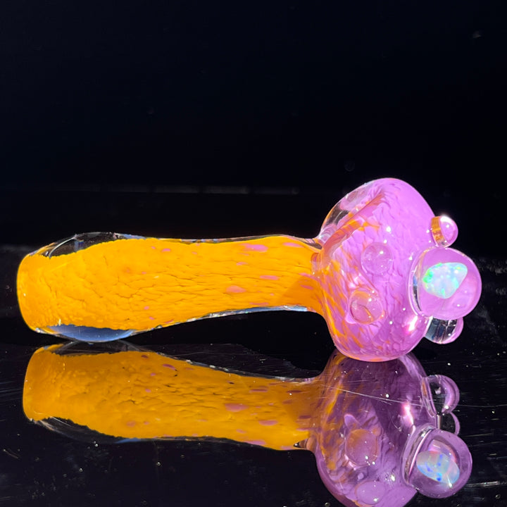 Atomic Tangerine Opal Pipe Glass Pipe Beezy Glass   