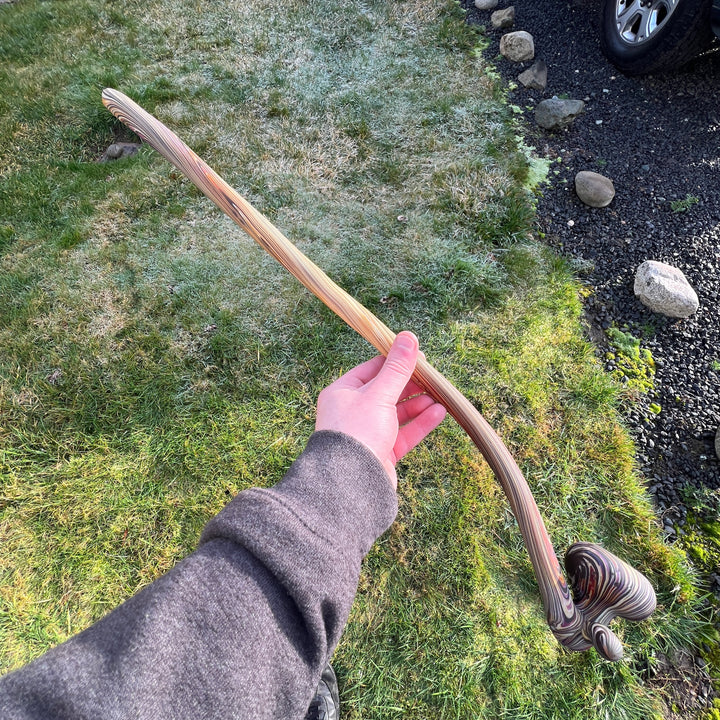 24" Woody Wood Giant Glass Pipe Wazoo Glass