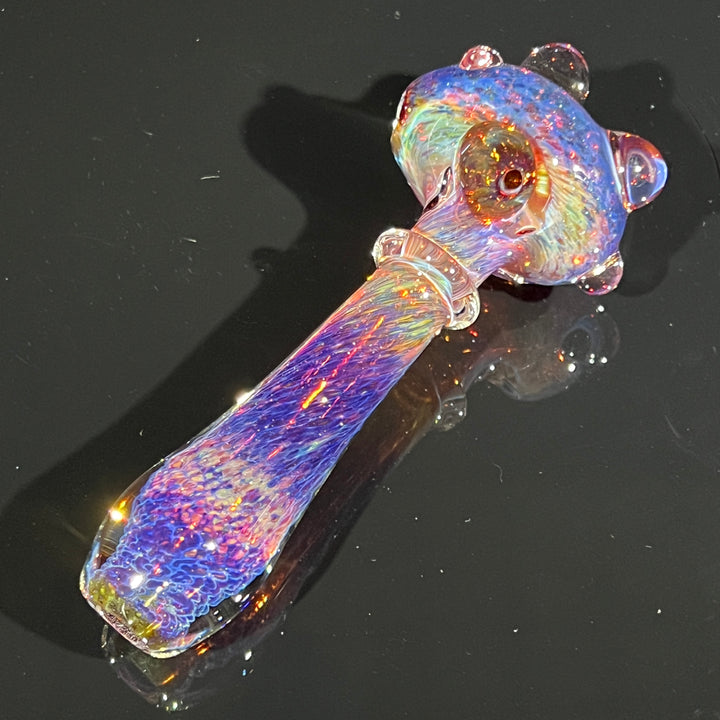 Purple Magic Marbled Spoon Glass Pipe Beezy Glass