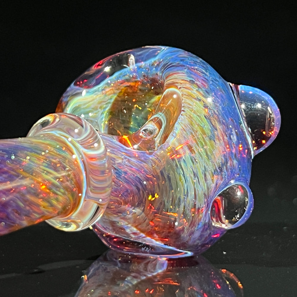 Purple Magic Marbled Spoon Glass Pipe Beezy Glass