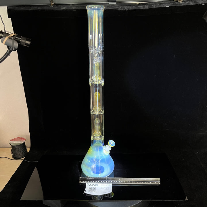 25" Fumed Quad Beaker Bong Glass Pipe Mary Jane's Glass   