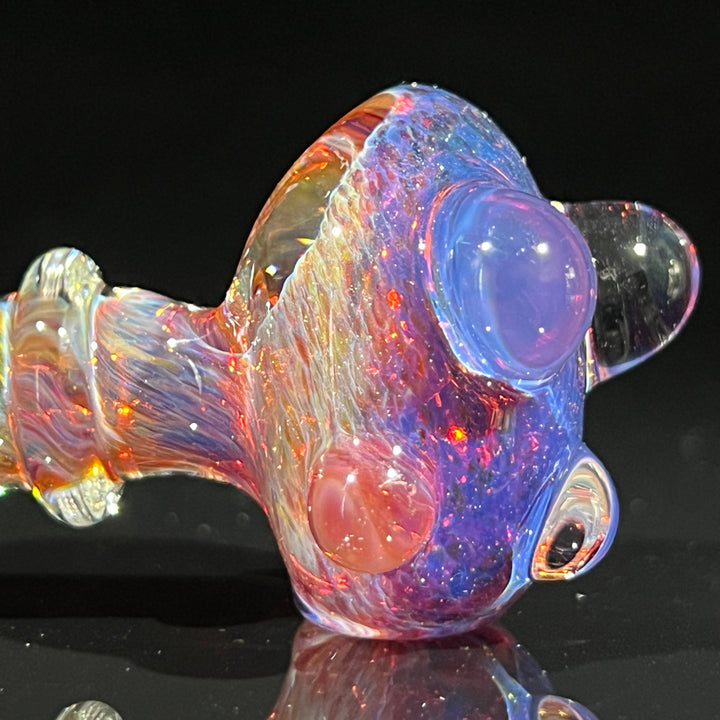 Purple Magic Marbled Spoon Glass Pipe Beezy Glass