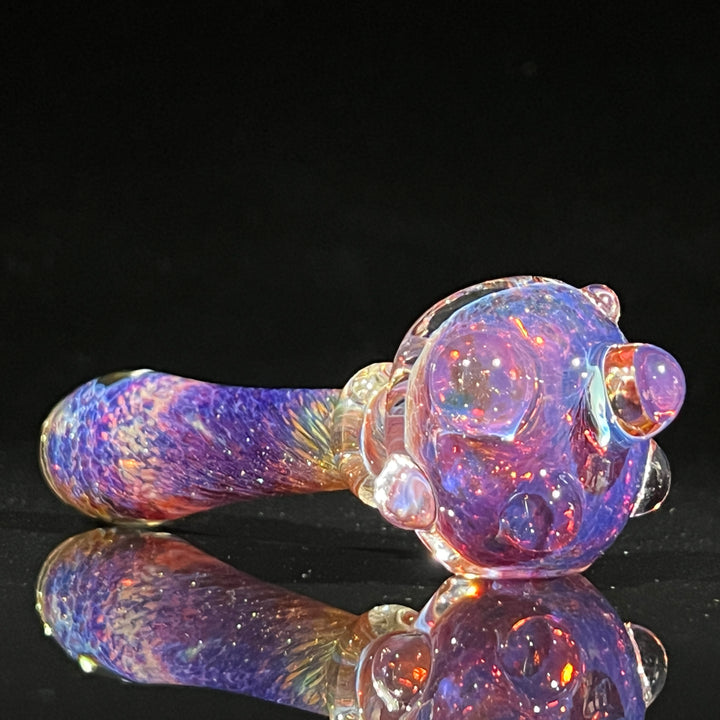 Purple Magic Marbled Spoon Glass Pipe Beezy Glass