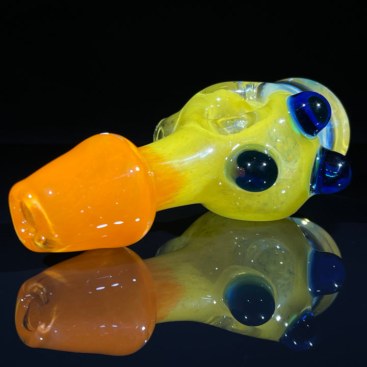 Frit Honeycomb Spoon Glass Pipe Catfish Glass