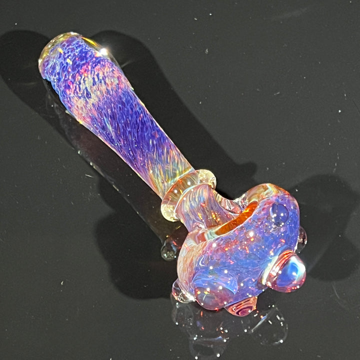 Purple Magic Marbled Spoon Glass Pipe Beezy Glass