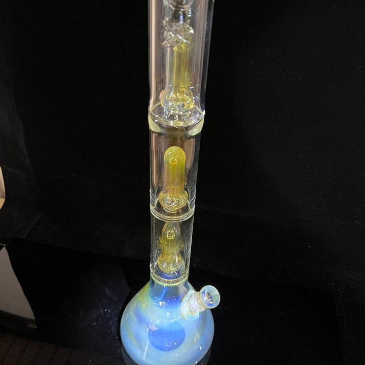 25" Fumed Quad Beaker Bong Glass Pipe Mary Jane's Glass   