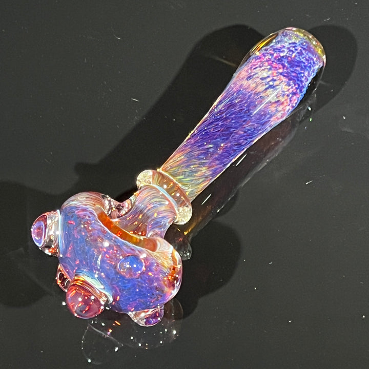 Purple Magic Marbled Spoon Glass Pipe Beezy Glass