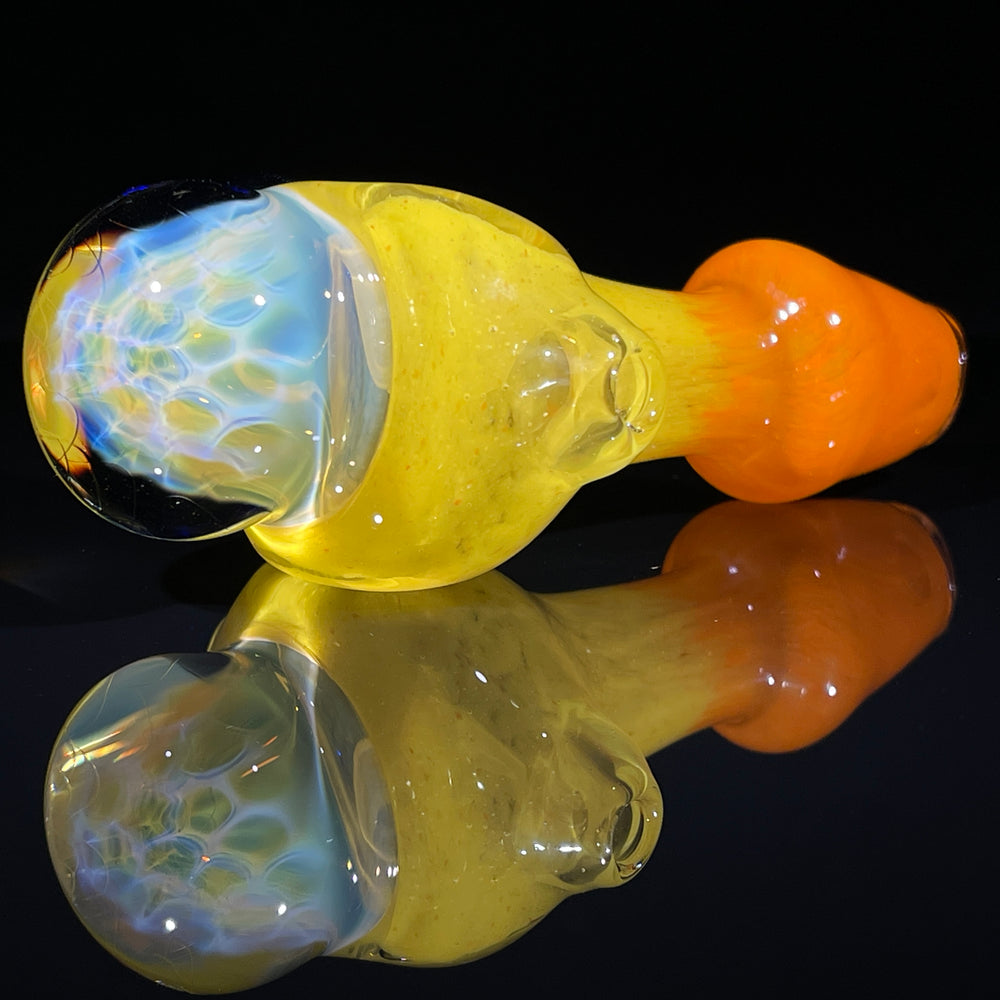 Frit Honeycomb Spoon Glass Pipe Catfish Glass