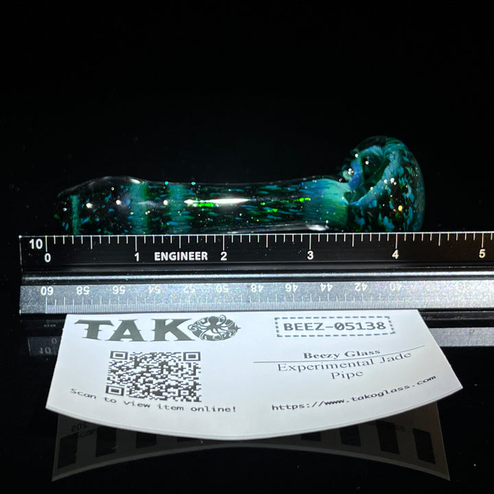 Experimental Jade Pipe Glass Pipe Beezy Glass   