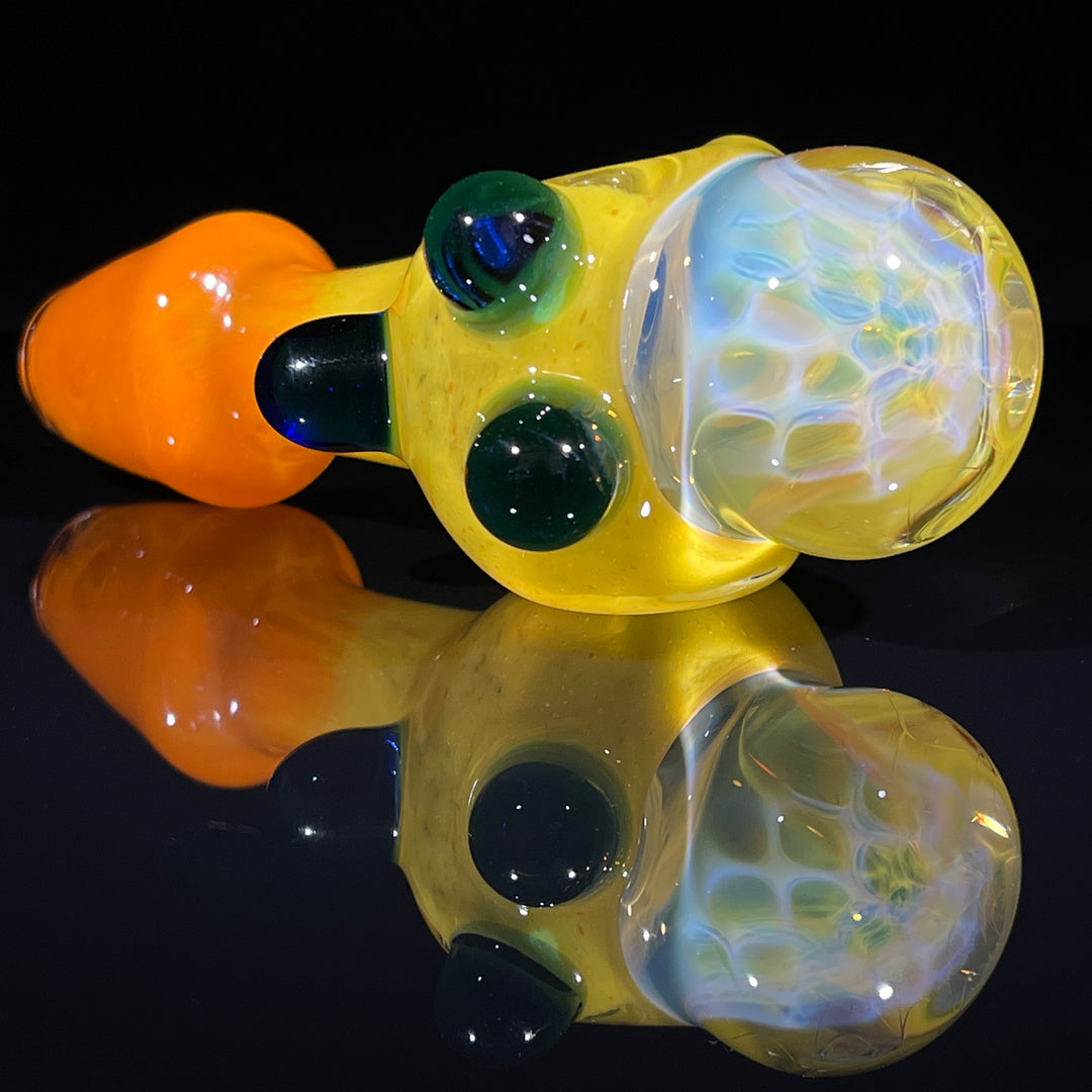 Frit Honeycomb Spoon Glass Pipe Catfish Glass