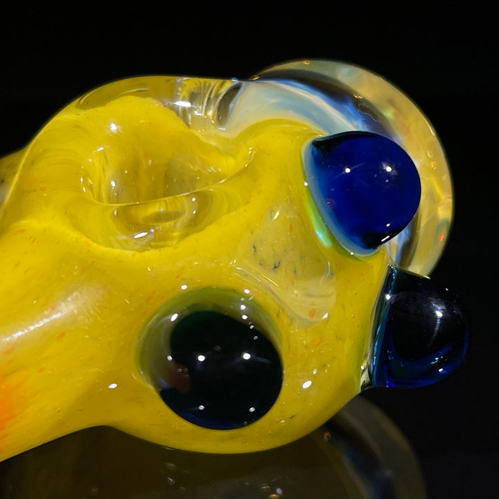 Frit Honeycomb Spoon Glass Pipe Catfish Glass