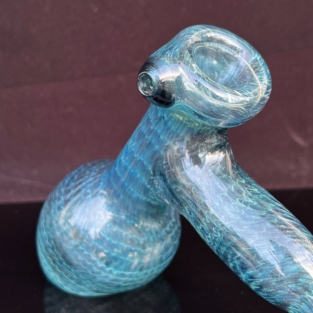 Unobtanium Bubbler with Blue Carb Glass Pipe Cose Glass   