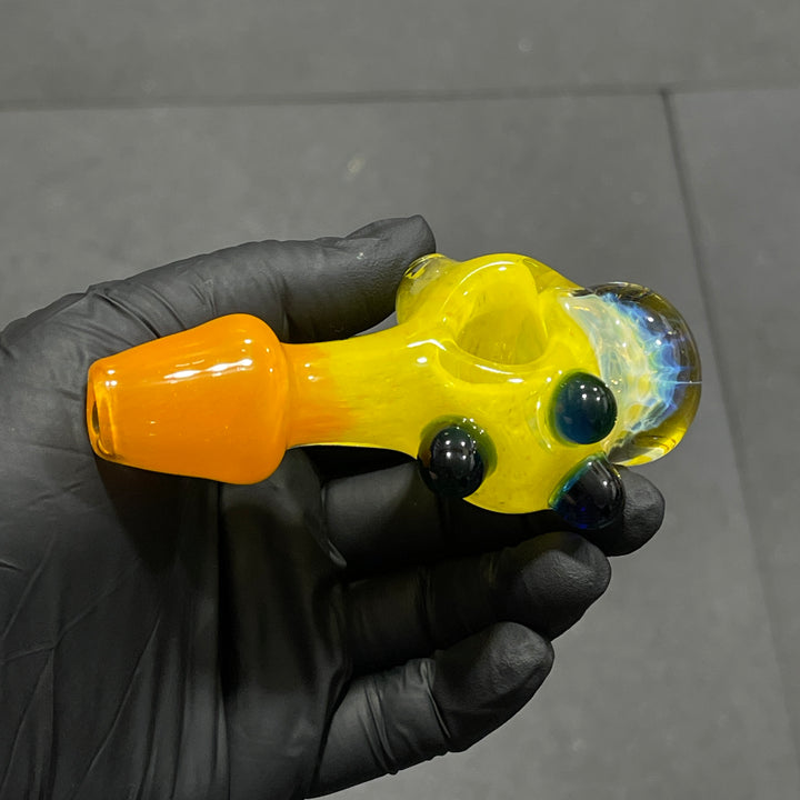 Frit Honeycomb Spoon Glass Pipe Catfish Glass