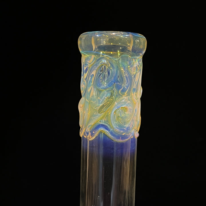 9" Fumed Squiggle Beaker Bong Glass Pipe Mary Jane's Glass   