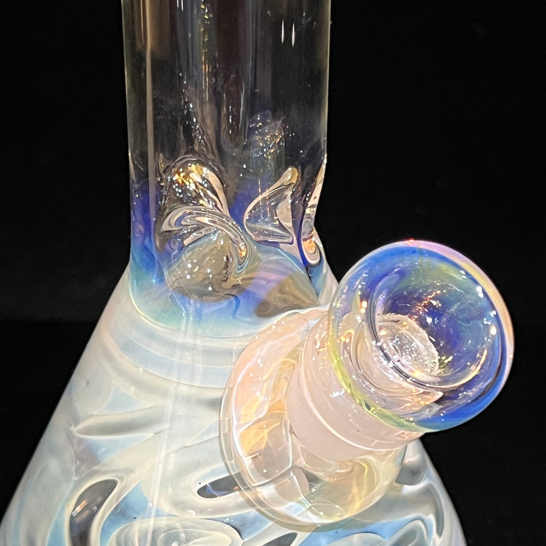 9" Fumed Squiggle Beaker Bong Glass Pipe Mary Jane's Glass   