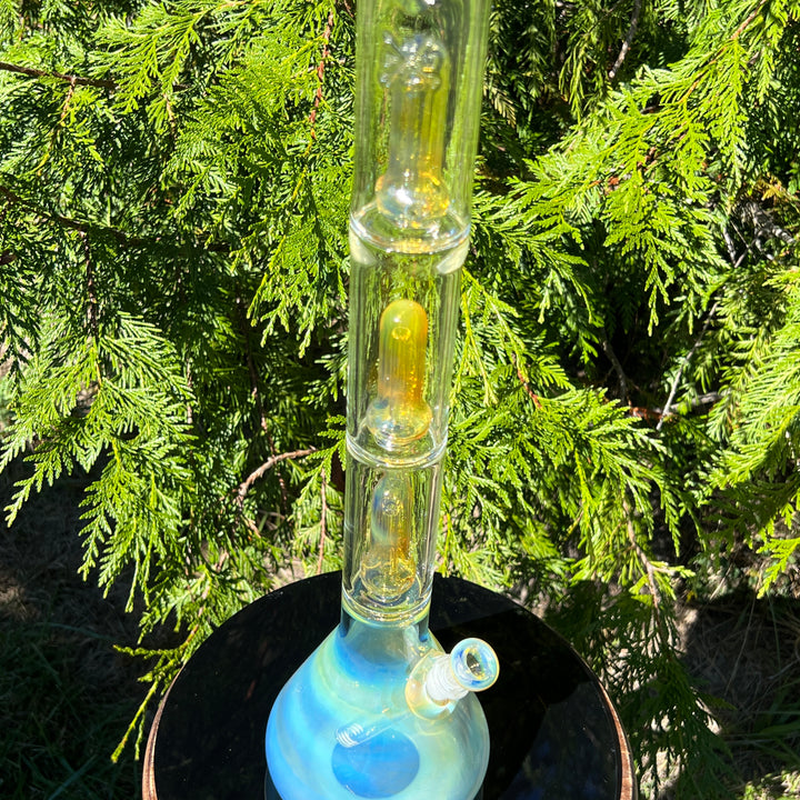 25" Fumed Quad Beaker Bong Glass Pipe Mary Jane's Glass   