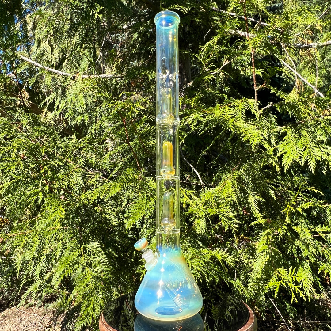 25" Fumed Quad Beaker Bong Glass Pipe Mary Jane's Glass   