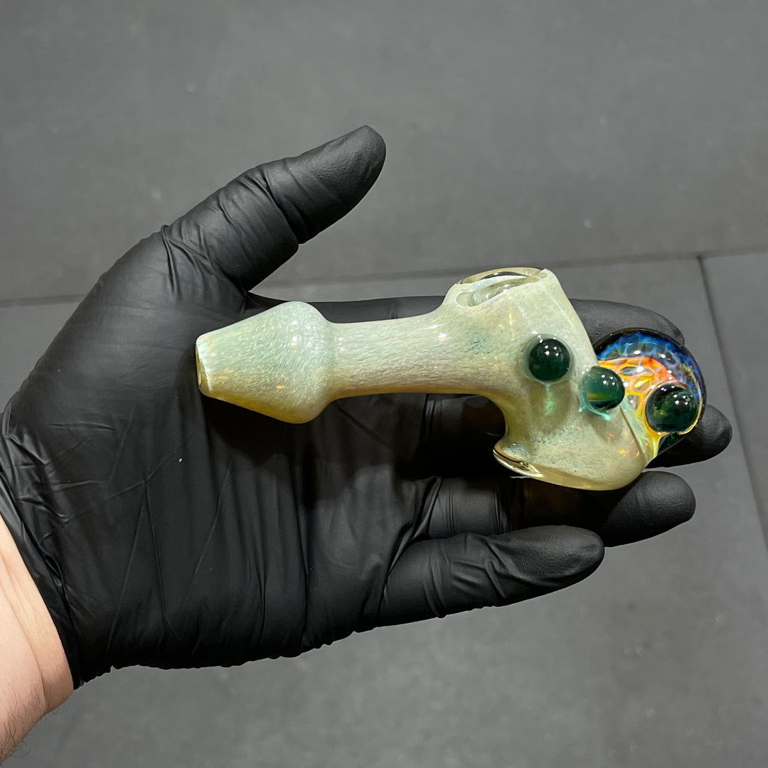 Frit Honeycomb Hammer Glass Pipe Catfish Glass