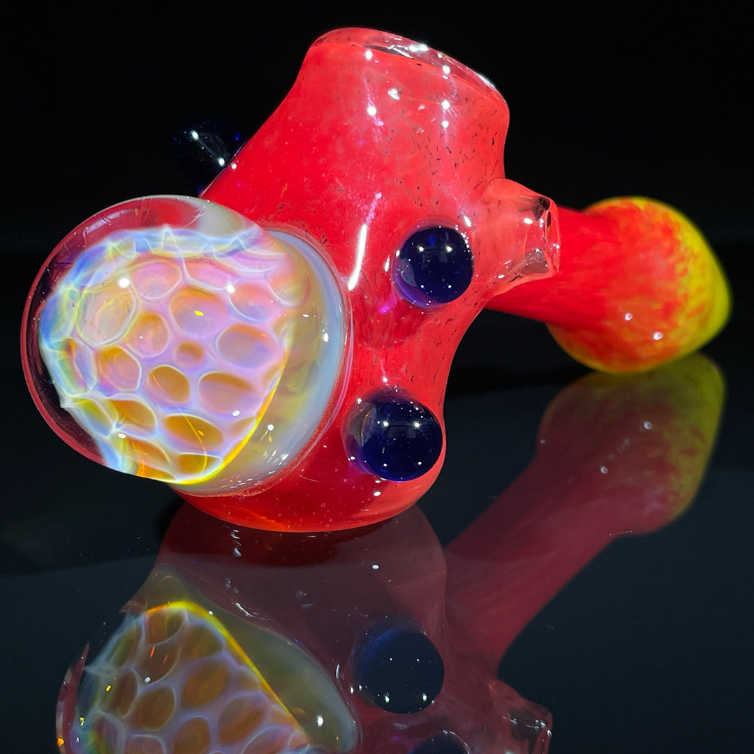 Frit Honeycomb Hammer Glass Pipe Catfish Glass