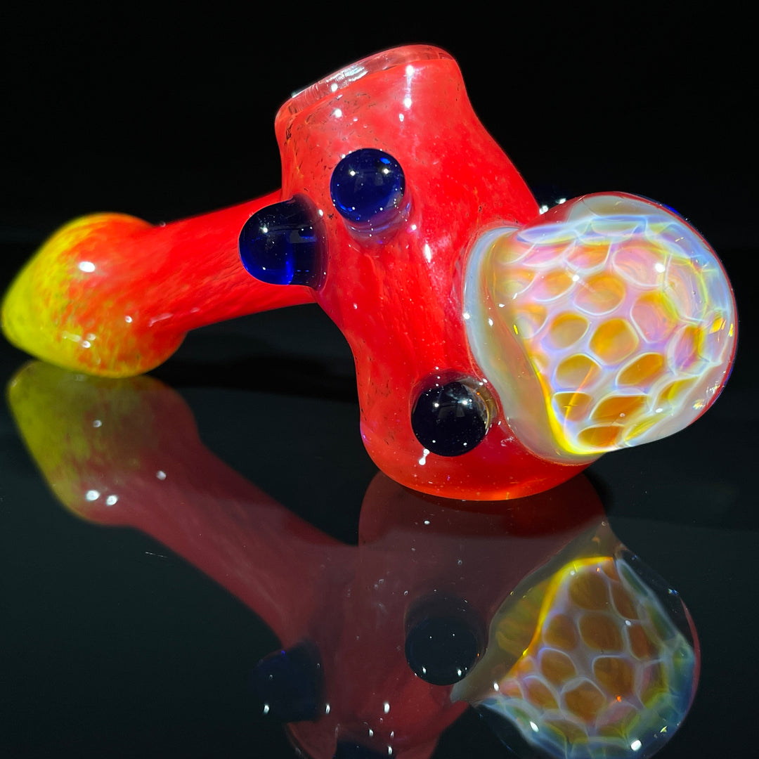 Frit Honeycomb Hammer Glass Pipe Catfish Glass