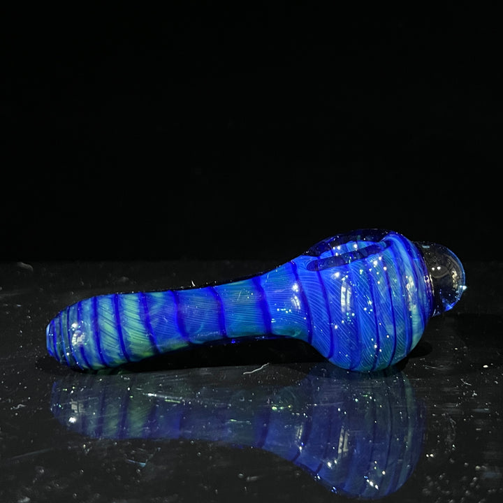 Tahoe Blue Coil Glass Pipe Glass Pipe Schutz Glass   