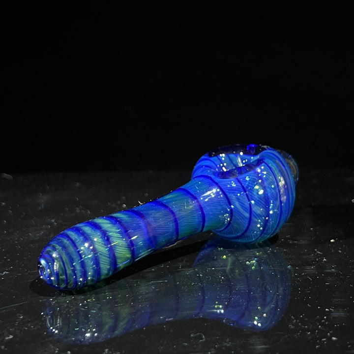 Tahoe Blue Coil Glass Pipe Glass Pipe Schutz Glass   