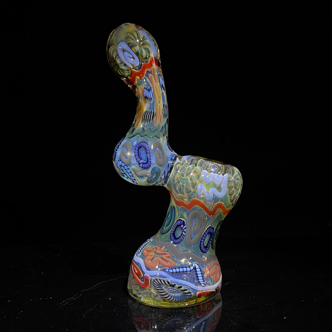 Inside Out Sherlock Bubbler Glass Pipe Tiny Mike   