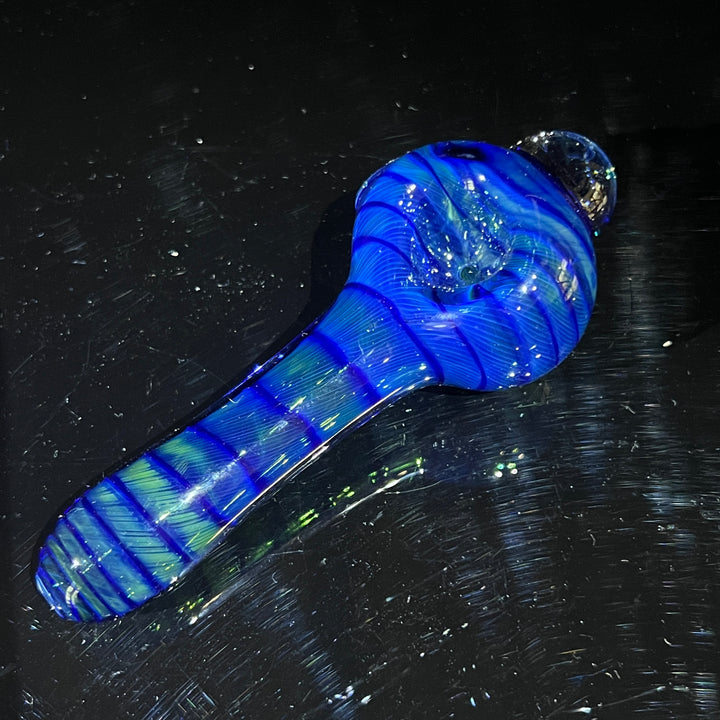 Tahoe Blue Coil Glass Pipe Glass Pipe Schutz Glass   