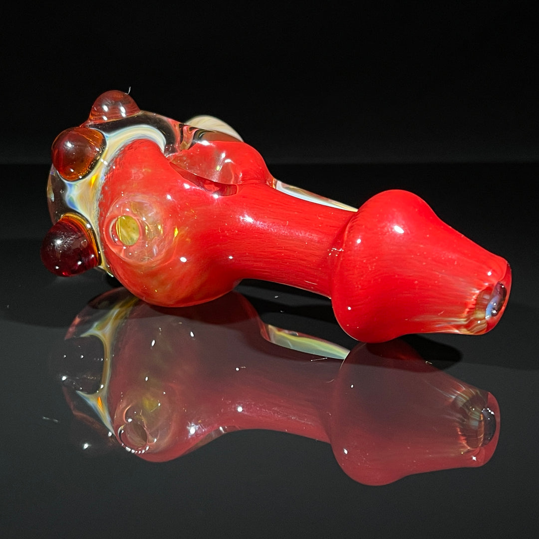 Horned Frit Honeycomb Spoon Glass Pipe Catfish Glass