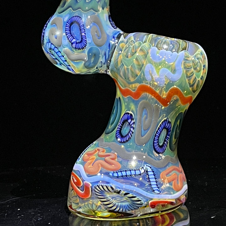 Inside Out Sherlock Bubbler Glass Pipe Tiny Mike   