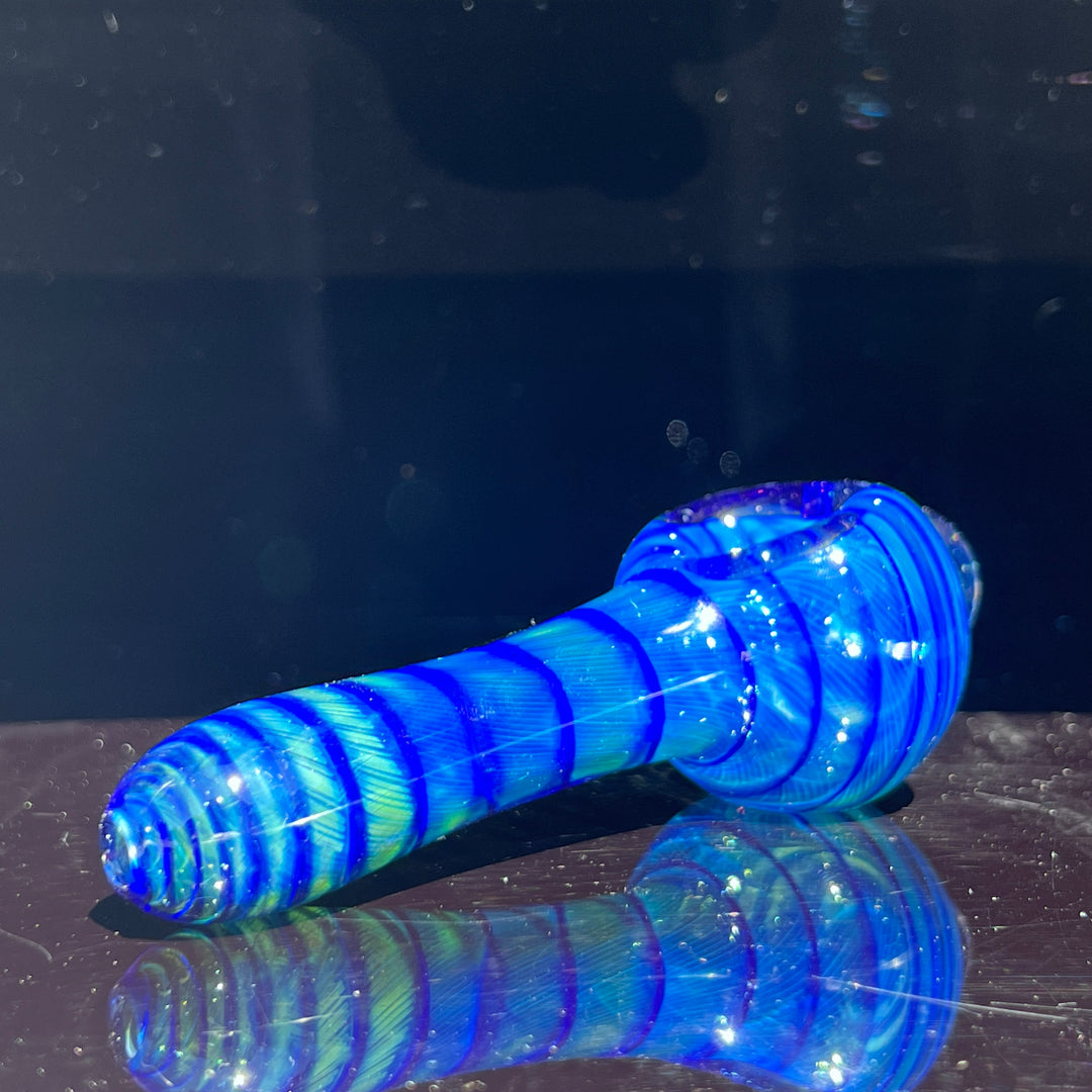 Tahoe Blue Coil Glass Pipe Glass Pipe Schutz Glass   