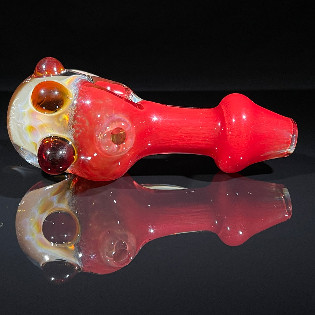 Horned Frit Honeycomb Spoon Glass Pipe Catfish Glass