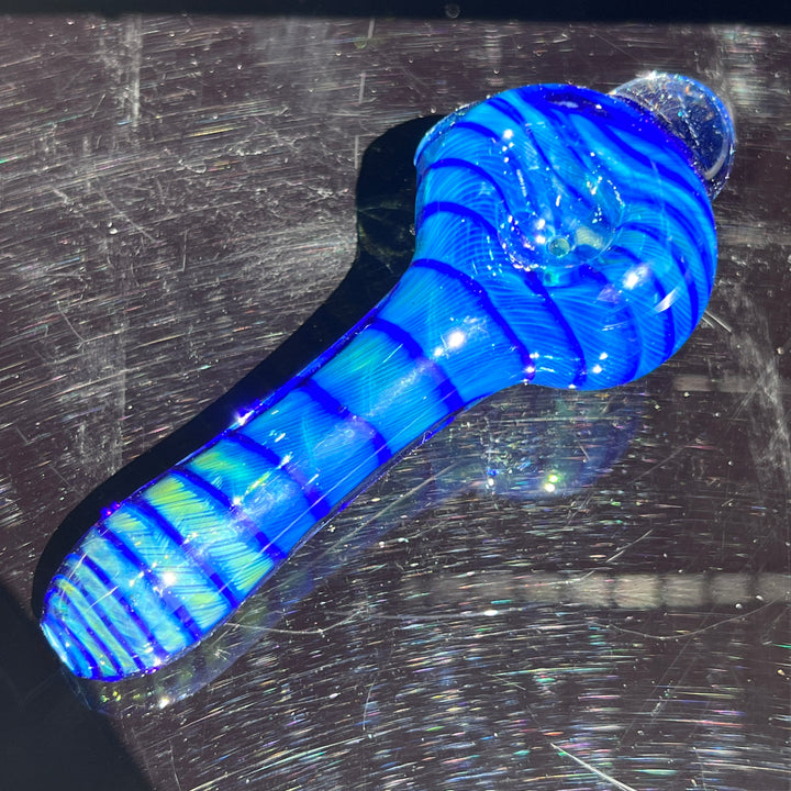 Tahoe Blue Coil Glass Pipe Glass Pipe Schutz Glass   