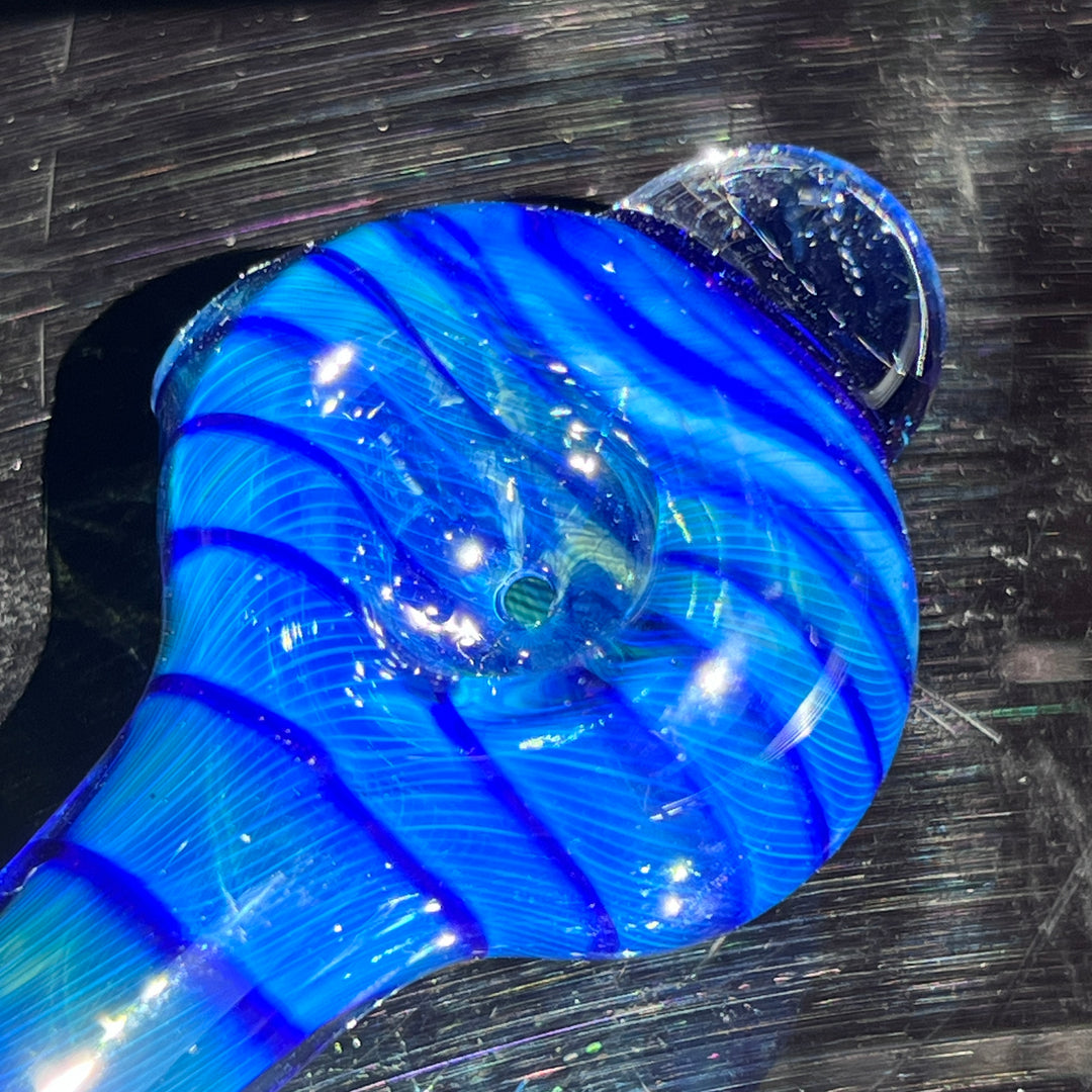 Tahoe Blue Coil Glass Pipe Glass Pipe Schutz Glass   