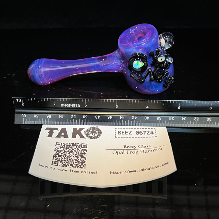 Opal Frog Hammer Glass Pipe Beezy Glass   