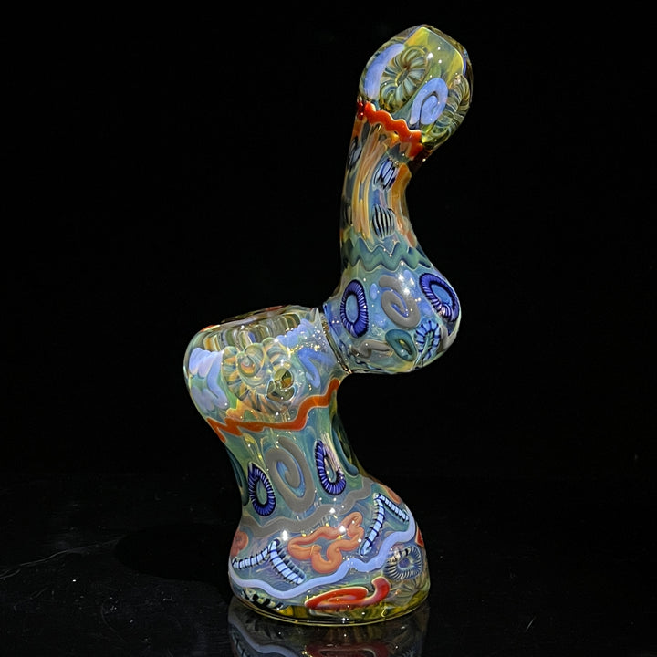 Inside Out Sherlock Bubbler Glass Pipe Tiny Mike   