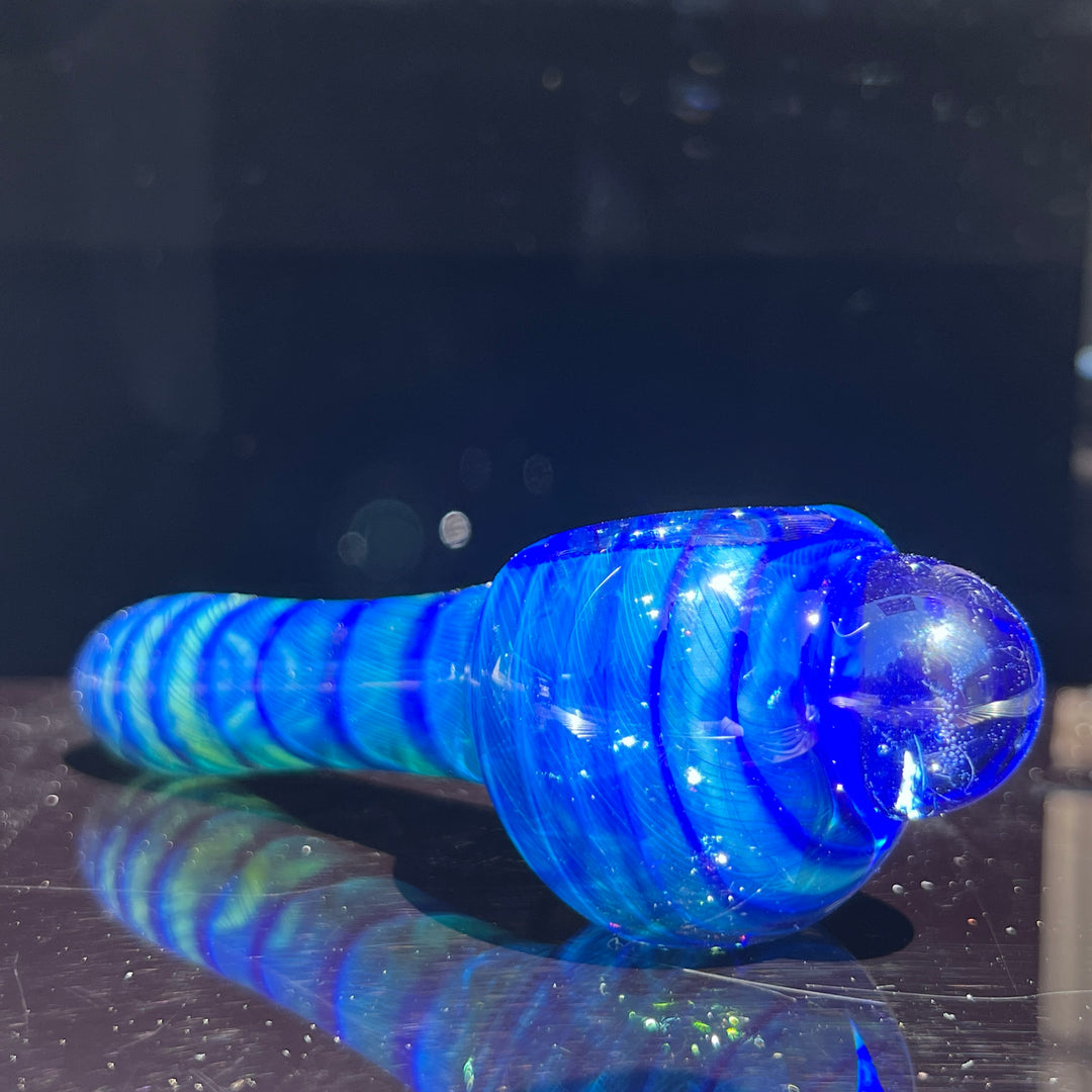 Tahoe Blue Coil Glass Pipe Glass Pipe Schutz Glass   