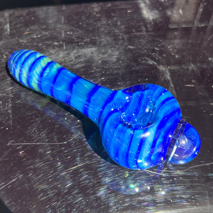 Tahoe Blue Coil Glass Pipe Glass Pipe Schutz Glass   